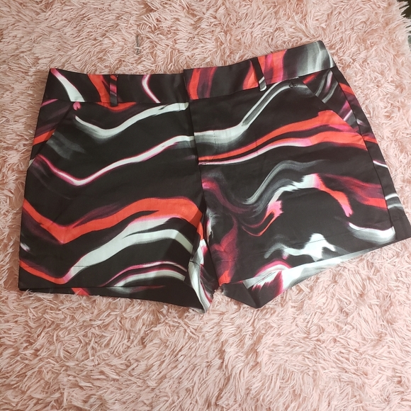 Calvin Klein red,black and white color short sz 14 - Picture 1 of 8